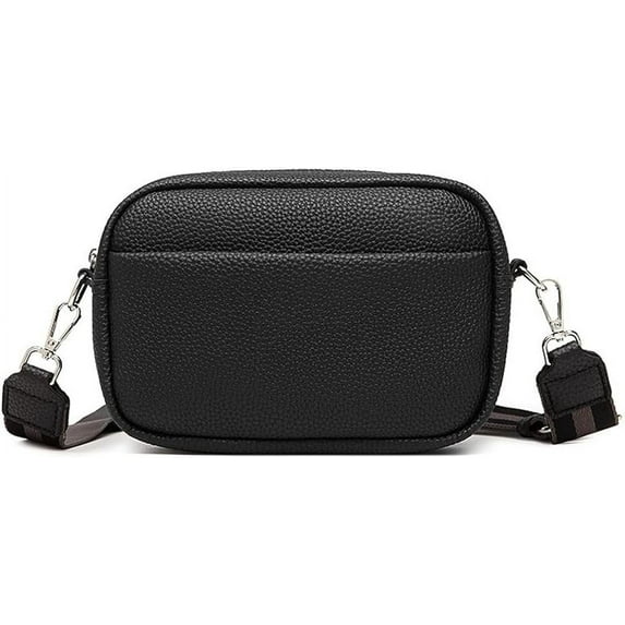 JUYGO Crossbody Bags for Women PU Leather Shoulder Bag with Adjustable Guitar Strap