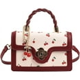 thumbnail image 1 of JUYGO Crossbody Purse Cute Cherry Print Handbag for Women Shoulder Bag Trendy Satchel Bag Purse with Flap Closure, 1 of 6
