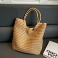 thumbnail image 1 of JUYGO Factory Direct Large Capacity Straw Woven Bag New Simple Single Shoulder Straw Woven Bag Holiday Beach Bag Versatile Women's Bag, 1 of 5