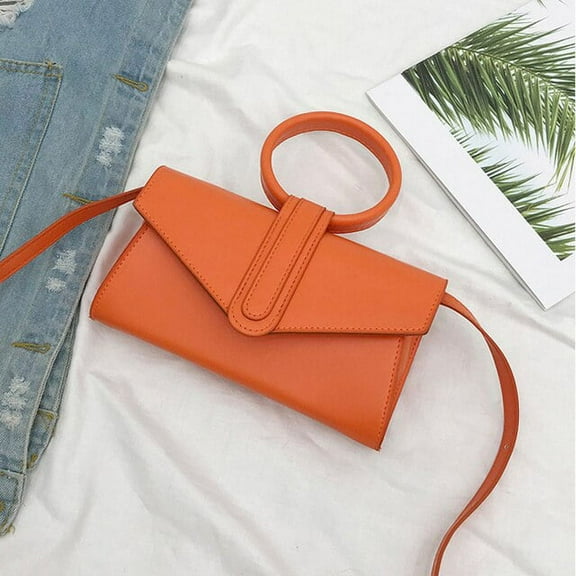 JUYGO Fashion Candy Color Shoulder Bags For Women Round Top-Handle Crossbody Small Bags Purse Lady Daily Use Handbag Clutch