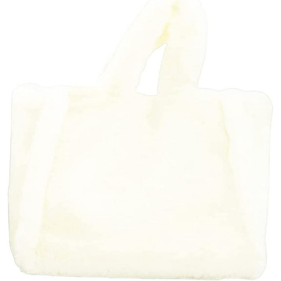 JUYGO Fashion Large Top Handle Bag for Women Fluffy Faux Fur Furry Plush Soft Hobo Tote Bag Elegant Shoulder Bag Purse