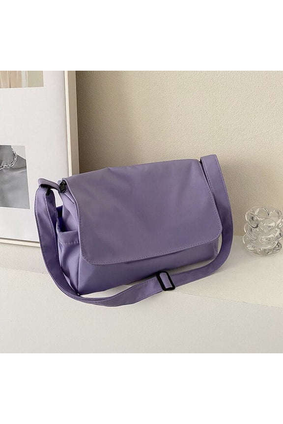 Female Large Capacity Messenger Bags Casual Oxford Cloth Women Crossbody Bags Solid Color Travel Tote Bags Ladies Shoulder Bags