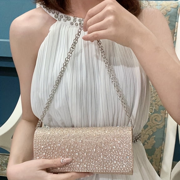 JUYGO Glittering Rhinestone Clutch Bag Chic Envelope Style Women‘s Evening Purse Perfect For Weddings Parties Proms Banquets