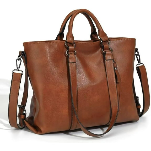 JUYGO Handbag for Women Soft Vegan Leather Crossbody Purse Retro Work Shoulder Handbag Tote Bag Ladies Top Handle Satchel
