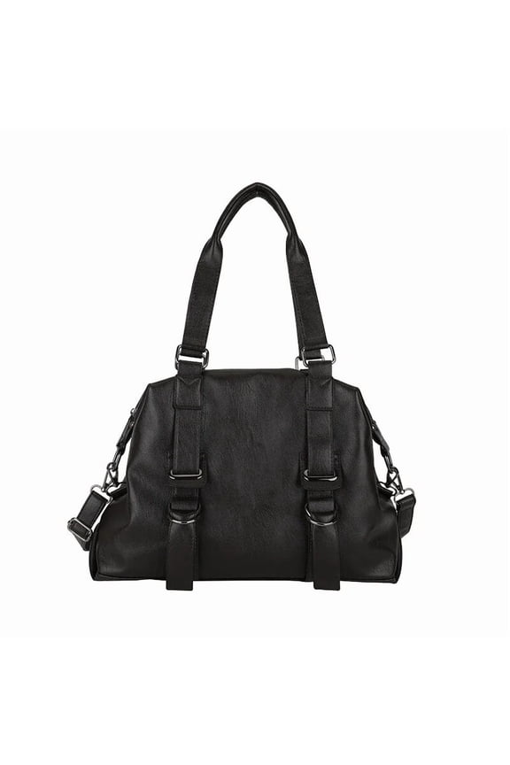 High Capacity Rivet Solid Thread PU Shoulder Bags Simple Casual Tote Crossbody Bag Hot Sale Women's Bag Bolsos De Señora