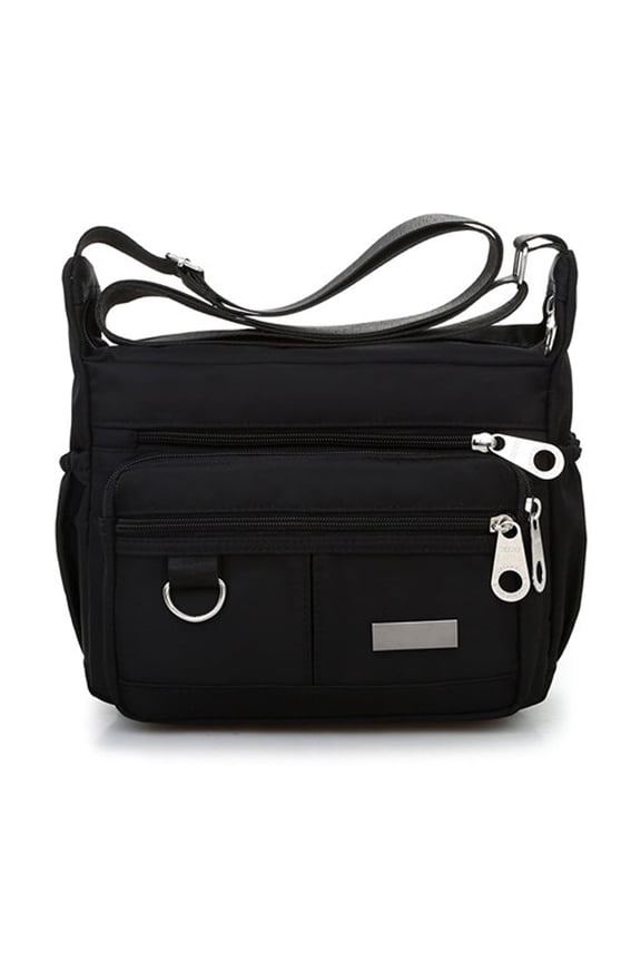 Ladies Women's Fashion Solid Color Nylon Crossbody Bag for Women with Anti theft RFID Pocket Waterproof Shoulder Bag Travel Purses and Handbag