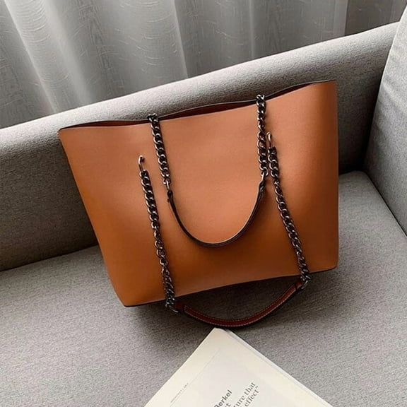 JUYGO Large Capacity Fashion Shoulder Bags For Women Chains PU Leather Handbag Totes Luxury Top-handle Travel Bag bolsa feminina