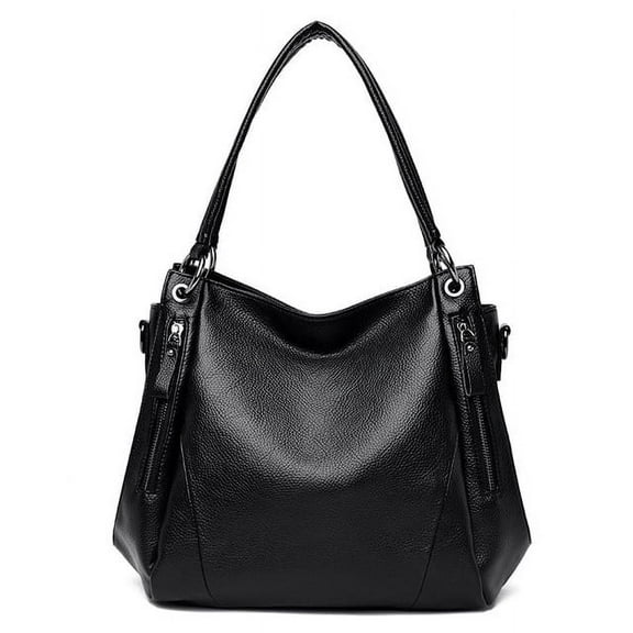 JUYGO Large Capacity good Genuine Cow Leather Casual Totes Bag Big Ladies Bucket Bags Quality Black Women Handbag Female Shoulder Bags