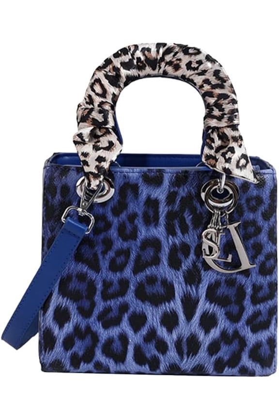 Leopard Print Handbag Women's PU Leather Crossbody Bag, Waterproof, Fashion Messenger & Satchel Bag
