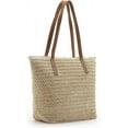 thumbnail image 1 of JUYGO Lightweight Straw Bag, Straw Beach Bag for Women, Large Woven Summer Tote Handbag Shoulder Bag for Outdoor Vacation, 1 of 6