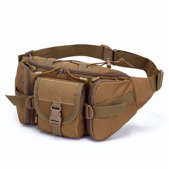 JUYGO Mens Hunting Waist Packs Durable Nylon Army Tactical Training Waist Bags Military Combat Hiking Climbing Camouflage Waist Bag
