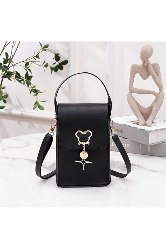 Mickey Shoulder Bag Cartoon Mini Crossbody Bag Cute Portable Mobile Phone Purse