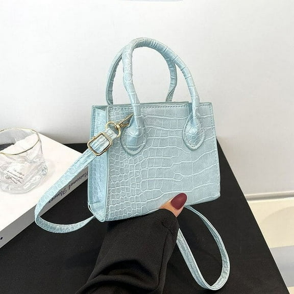 JUYGO New Fashion Small Handbags Women Alligator Pattern Shoulder Bags for Women PU Leather Crossbody Messenger Bag Purse