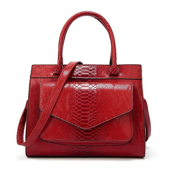 JUYGO New Fashion Women Bag Luxe cuir Serpentine Woman leather Handbags With pouch Ladies Trunk Tote bolsos Women messenger bag bolsos