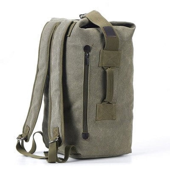 JUYGO Outdoor Large Bag Rucksack Mens Military Canvas Backpacks Male Multi-functional Bucket Shoulder Army Bag Tourist Foldable