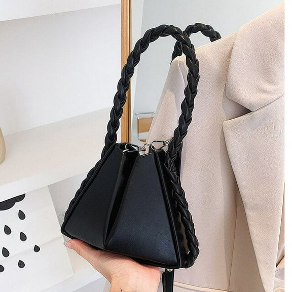 JUYGO Pleated Handbag For Women Luxury Woven Shoulder Bag Designer Female Bucket Crossbody Bag New Messenger Handbag Portable Totes