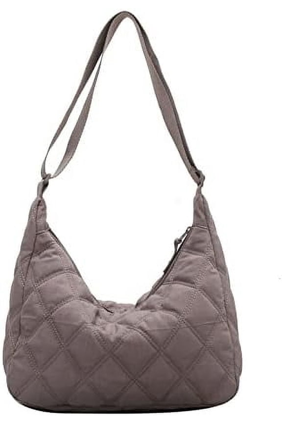 Puffer Shoulder Bag Cutecore Fairycore Coquette Crossbody Bag Kawaii Pillow Shopper Bag Cottagecore Purse (White,One size)