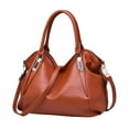 thumbnail image 1 of JUYGO Purses and Handbags Women Fashion Tote Bag Shoulder Bags Top Handle Satchel Purses Washed Synthetic Leather Handbag Four Seasons, 1 of 9