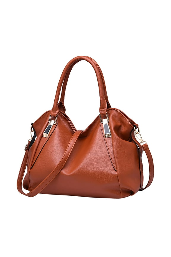 Purses and Handbags Women Fashion Tote Bag Shoulder Bags Top Handle Satchel Purses Washed Synthetic Leather Handbag Four Seasons