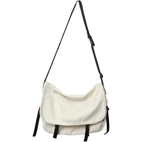 JUYGO Retro Canvas Hobo Shoulder Bag for Men Women Teen Fashion Crossbody Bag Satchel