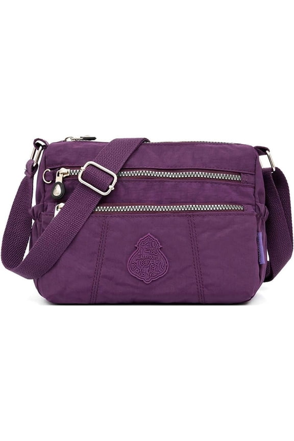 Shoulder Bag for Women Waterproof Crossbody Purses Lightweight Nylon Work Travel Purse Messenger Bag