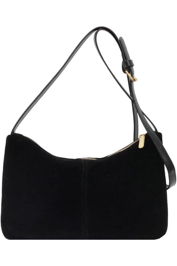Slouchy Suede Bucket Bag Women Crescent Bags Satchels Underarm Shoulder Bag Crossbody Purse Travel Tote Handbag