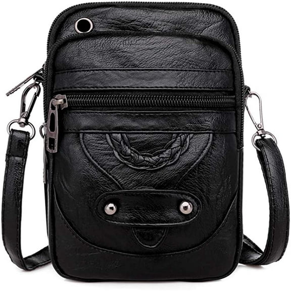 JUYGO Small Crossbody Bag Cell Phone Purse Wallet with Multiple Compartments, Soft PU Leather Small Wallet Phone Bag Shoulder Bag