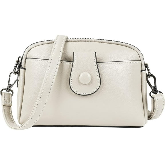 JUYGO Small Crossbody Bag for Women Trendy Faux Leather Shoulder Purse Handbag with Adjustable Strap