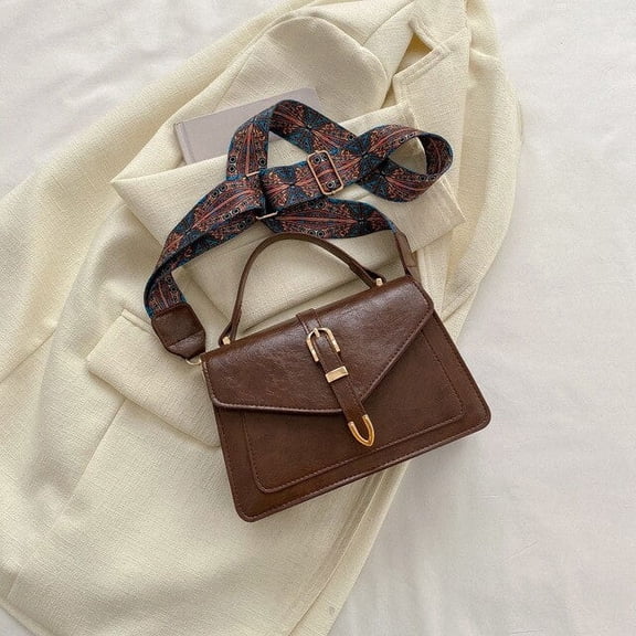 JUYGO Small Womens Bag Trend Vintage Travel Wide Shoulder Strap Purse Luxury Designer Handbag Bolsas Bags Tote Female Messenger