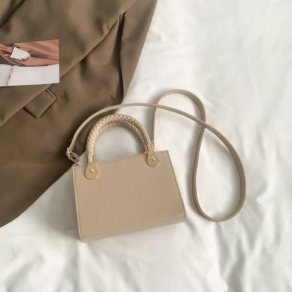 JUYGO Solid Color Womens Bag Trend Small Vintage Luxury Designer Handbag Purse Crossbody Bags Tote Female Shoulder Square
