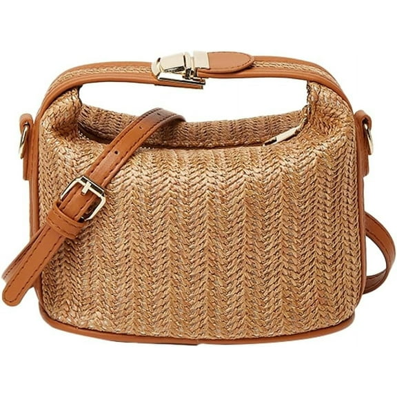 JUYGO Straw Purse for Women Summer Purses Small Beach Crossbody Bag Vacation Woven Top Handle Satchel Handbag 2025