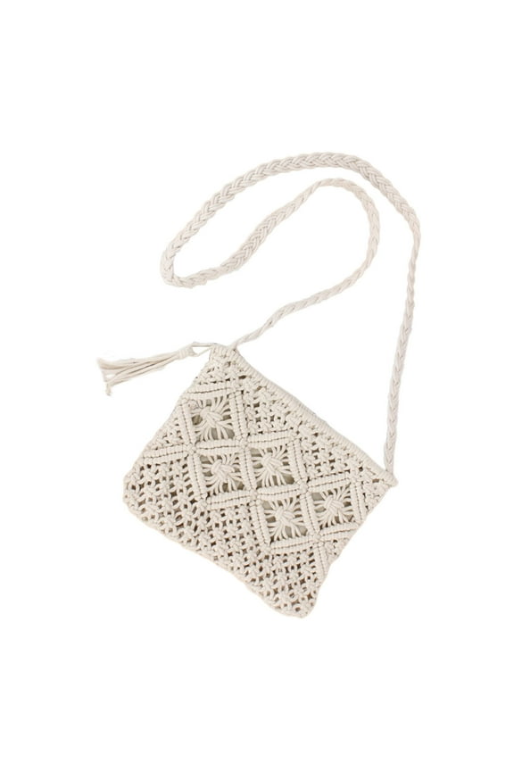 Straw Shoulder Bag Straw Clutch Women Hand-woven Straw Crossbody Bags Summer Beach Purse Wallet for Ladies Girls Holiday Travel