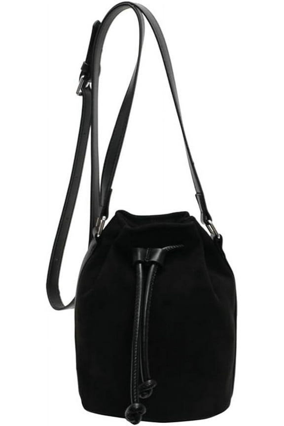 Suede Bucket Bag for Women Crossbody Purse Shoulder Bags Drawstring Bag Satchels Suede Bag Bucket Handbags