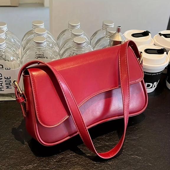 JUYGO Timeless Chic Shoulder Flap Crossbody Bag - Soft Classic Textured Design, Adjustable Strap, Magnetic Closure, Spacious Interior - Perfect for Daily Use, Travel, and Work