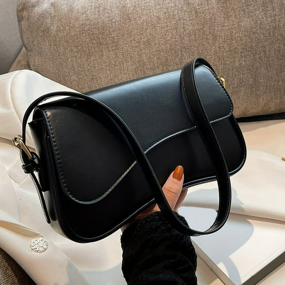 JUYGO Timeless Chic Shoulder Flap Crossbody Bag - Soft Classic Textured Design, Adjustable Strap, Magnetic Closure, Spacious Interior - Perfect for Daily Use, Travel, and Work