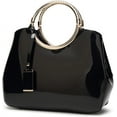 thumbnail image 1 of JUYGO Top Handle Handbag for Women Glossy Patent Leather Shoulder Bag Evening Party Crossbody Bag Wedding Satchel Purse, 1 of 7