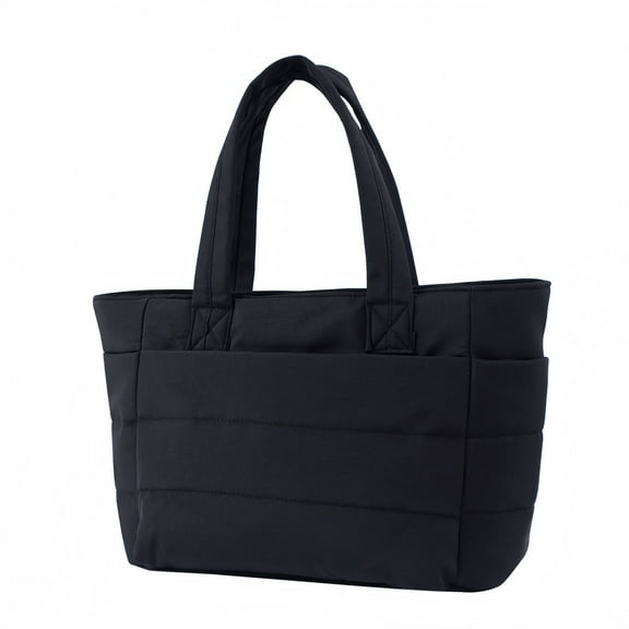 JUYGO Tote Bag for Women Lightweight Puffy Tote Bag with Compartments Lightweight zipper Bags Large Work Bag Quilted Travel Puffy Shoulder Handbag