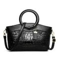thumbnail image 1 of JUYGO ValenKuci Luxury Handbags Women Bags Designer Crocodile Woman Leather Handbag Ladies Green Party Tote Shoulder Bags Sac A Main, 1 of 6