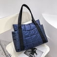 thumbnail image 1 of JUYGO Vento Marea Space Padded Women Shoulder Bags For Winter Large Capacity Black Handbags Designer Nylon Cotton Warm Tote Solid, 1 of 6