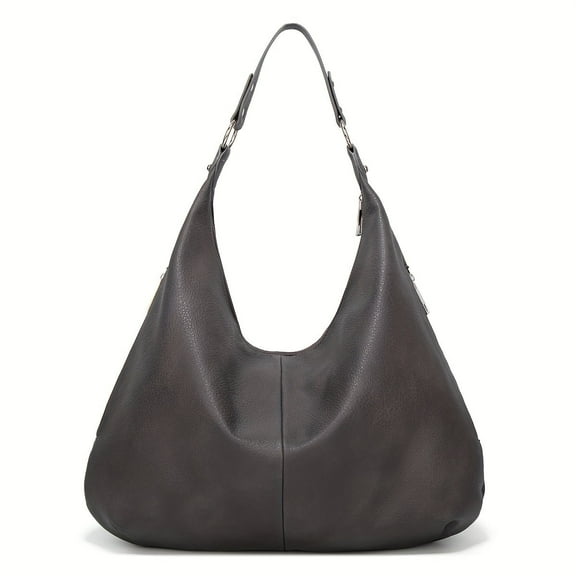 JUYGO Vintage Chic Hobo Leather Tote - Spacious & Durable Vegan Bag - Stylish Shoulder or Underarm Purse for Women
