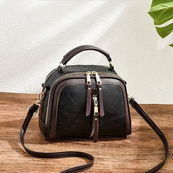 JUYGO Vintage Small Crossbody Shoulder Bag for Women Designer Top-handle Handbags Purse Female PU Leather Messenger Bag Totes