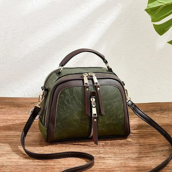 JUYGO Vintage Small Crossbody Shoulder Bag for Women Designer Top-handle Handbags Purse Female PU Leather Messenger Bag Totes