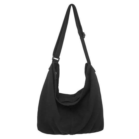 JUYGO Washed Canvas Bag For Women New Lazy Style Large Capacity Crossbody Bag Artistic Youth Simple Tote Shoulder Bag