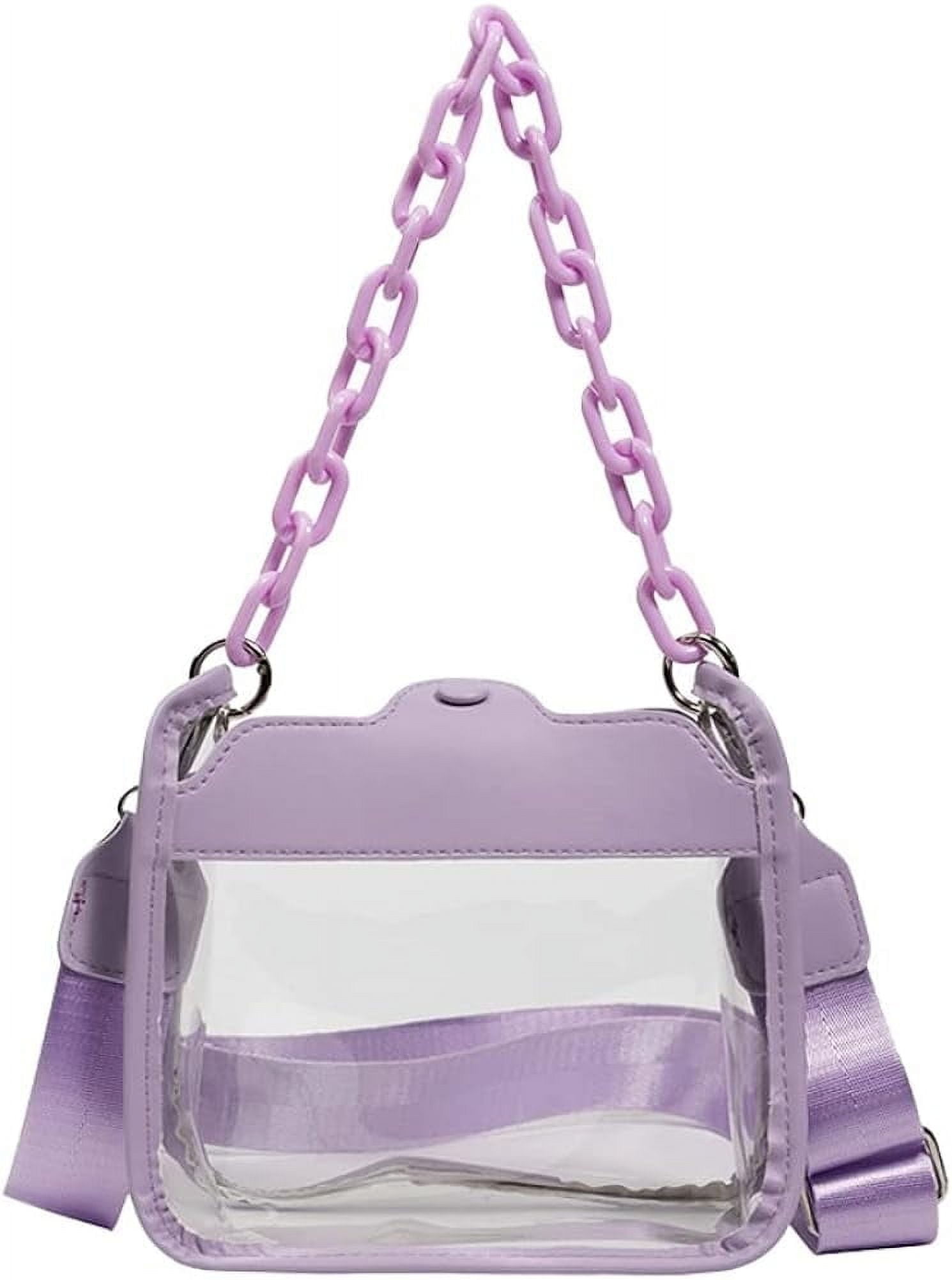 JUYGO Women Clear Crossbody Bag Stadium Approved Clear Clutch