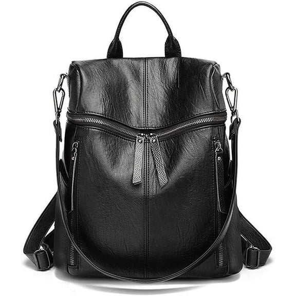 JUYGO Women Designer PU Leather Backpack Lightweight Anti-theft Rucksack Travel Daypack Shoulder Bags