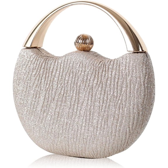 JUYGO Women Evening Bag Glitter Clutch Bag Bridal Wedding Purse Sparkly Handbag