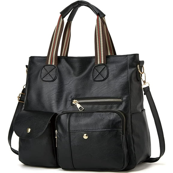 JUYGO Women Fashion Handbags Satchel Purse PU Leather Shoulder Bag Corssbody Bag Tote for Work School Travel