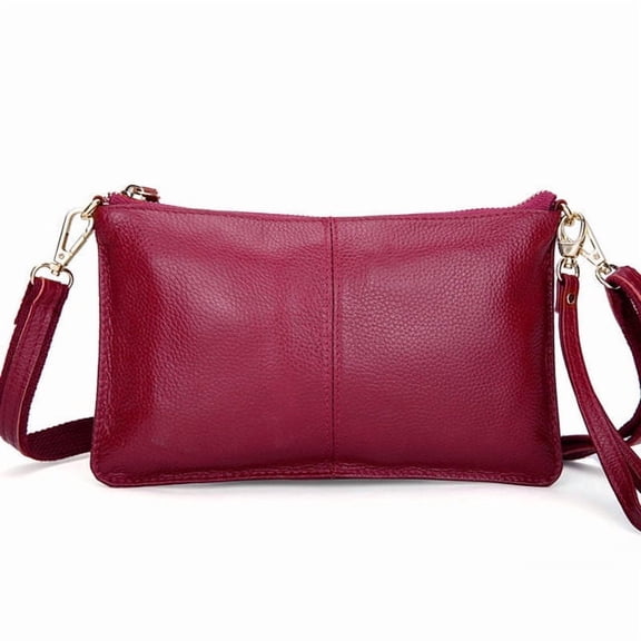 JUYGO Women Genuine Leather Day Clutches Candy Color Shoulder Bags Womens Fashion Crossbody Bags Small Clutch Designer Bags Luxury