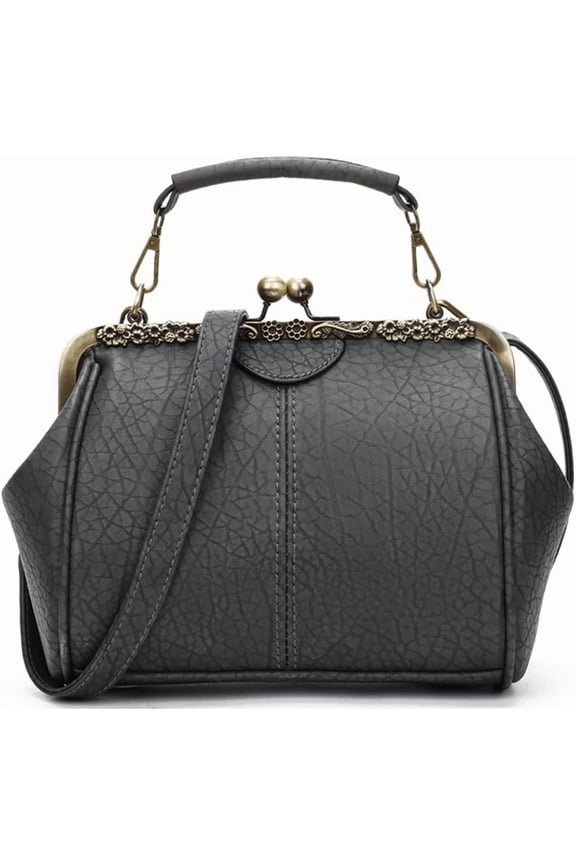 Women Handbags Retro Hollow Tote Bag Purse Leather Satchel Kiss Lock Shoulder Bags Evening Clutch Bag Crossbody Bag