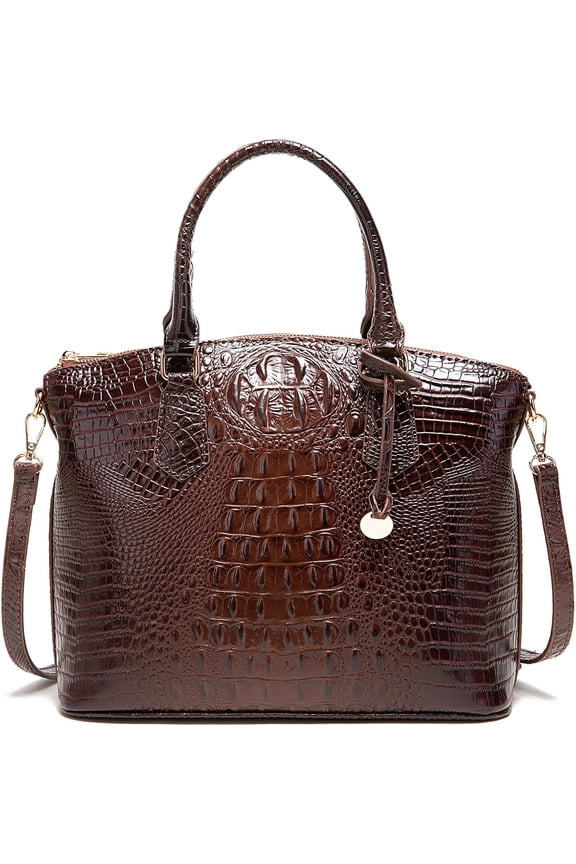 Women Purse Satchel Bag Long Crossbody Classy Tote Bag Top Handle Vegan Leather Ladies Handbags Embossed Pattern